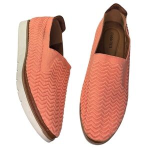 Cobb Hill Camryn Textile Coral Slip On Shoes Womens size 10